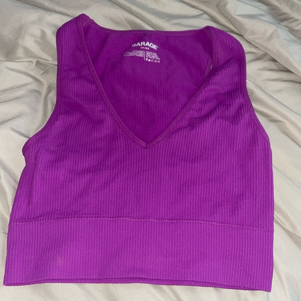 Purple garage top